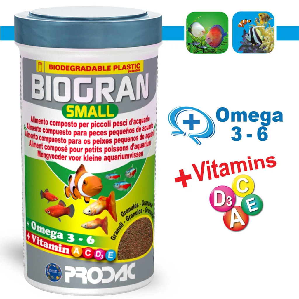 PRODAC -Biogran Small | Thức ăn cá cảnh thủy sinh