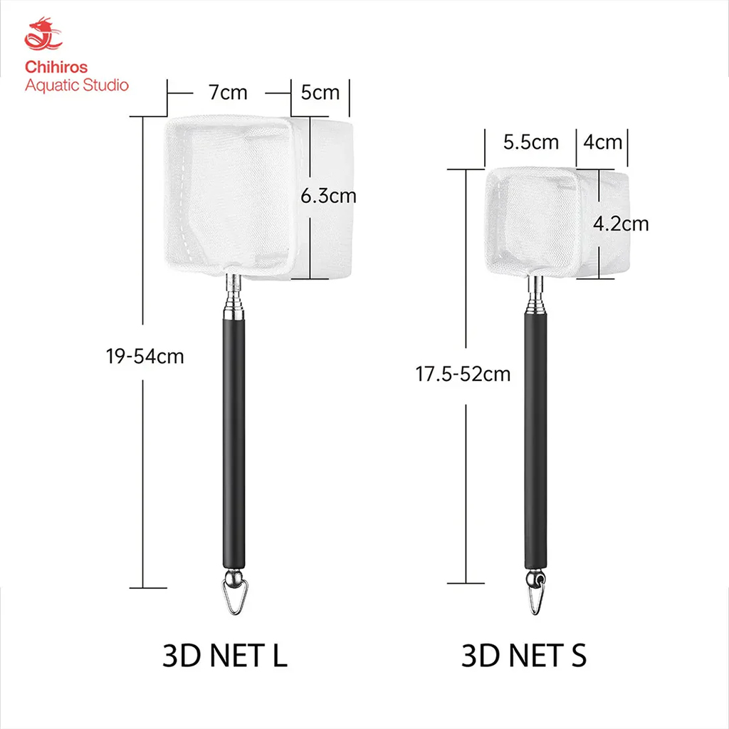 CHIHIROS - Extendable 3D Net | Vợt lưới chống sốc cho cá tép thủy sinh