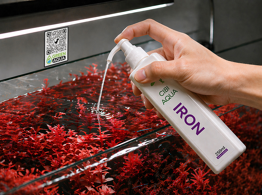 CIBI AQUA - Iron | Phân nước bổ sung Sắt (Fe) cho cây thủy sinh lá đỏ