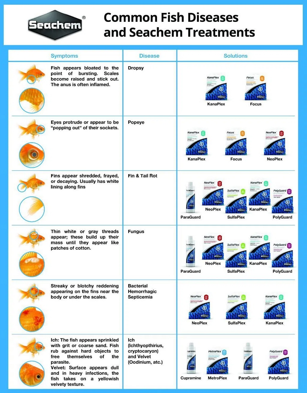 SEACHEM - SulfaPlex | Trị nấm, nhiễm khuẩn cá cảnh thủy sinh, cá biển