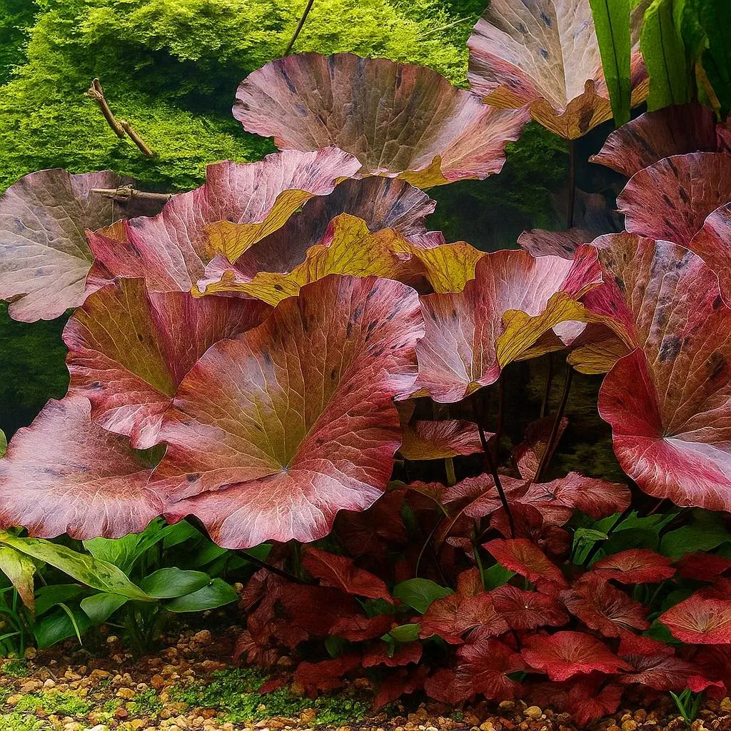 Nymphaea Zenkeri (Red Tiger Lotus) | Cây thủy sinh Sen Tiger đỏ
