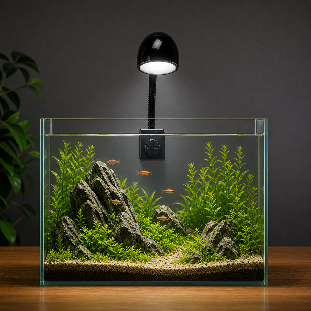 UP AQUA - Pro LED MF-R | Đèn rọi mini hồ cá Betta, Guppy thủy sinh