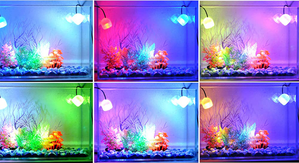 KAOKUI - Submersible Mini Spotlight | Đèn LED rọi nhiều màu trang trí hồ cá