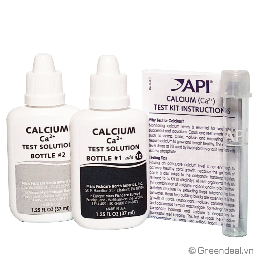 API - Calcium Test Kit | Bộ đo hàm lượng Canxi trong nước hồ cá biển ...