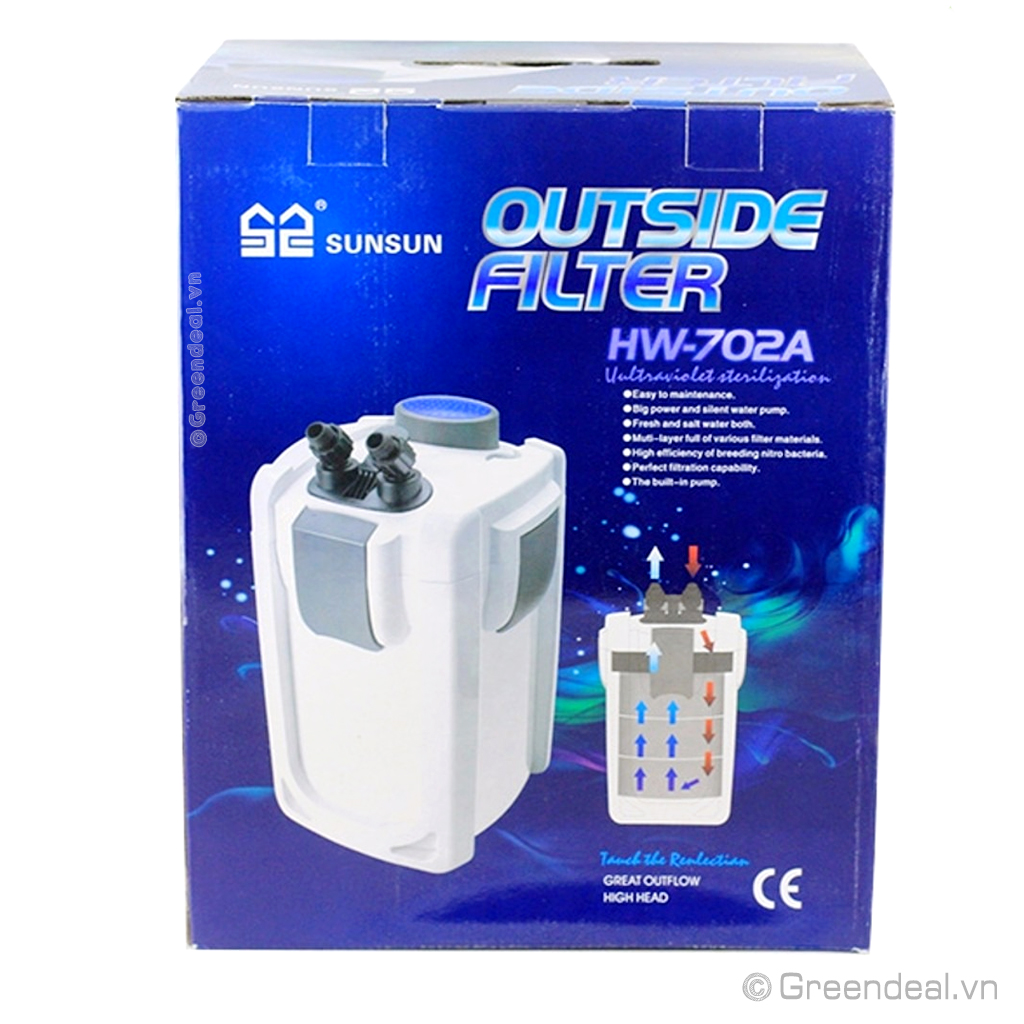 SUNSUN - Outside Filter HW-702A | Lọc thùng hồ thủy sinh