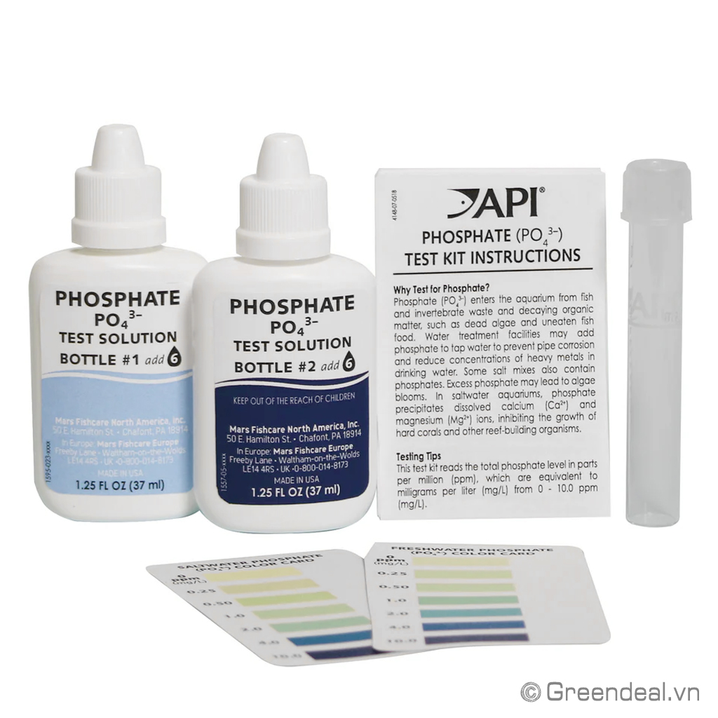 Po4fl API - Phosphate PO4 Test Kit | Bộ đo Phốt Phát hồ cá thủy sinh, san hô ...
