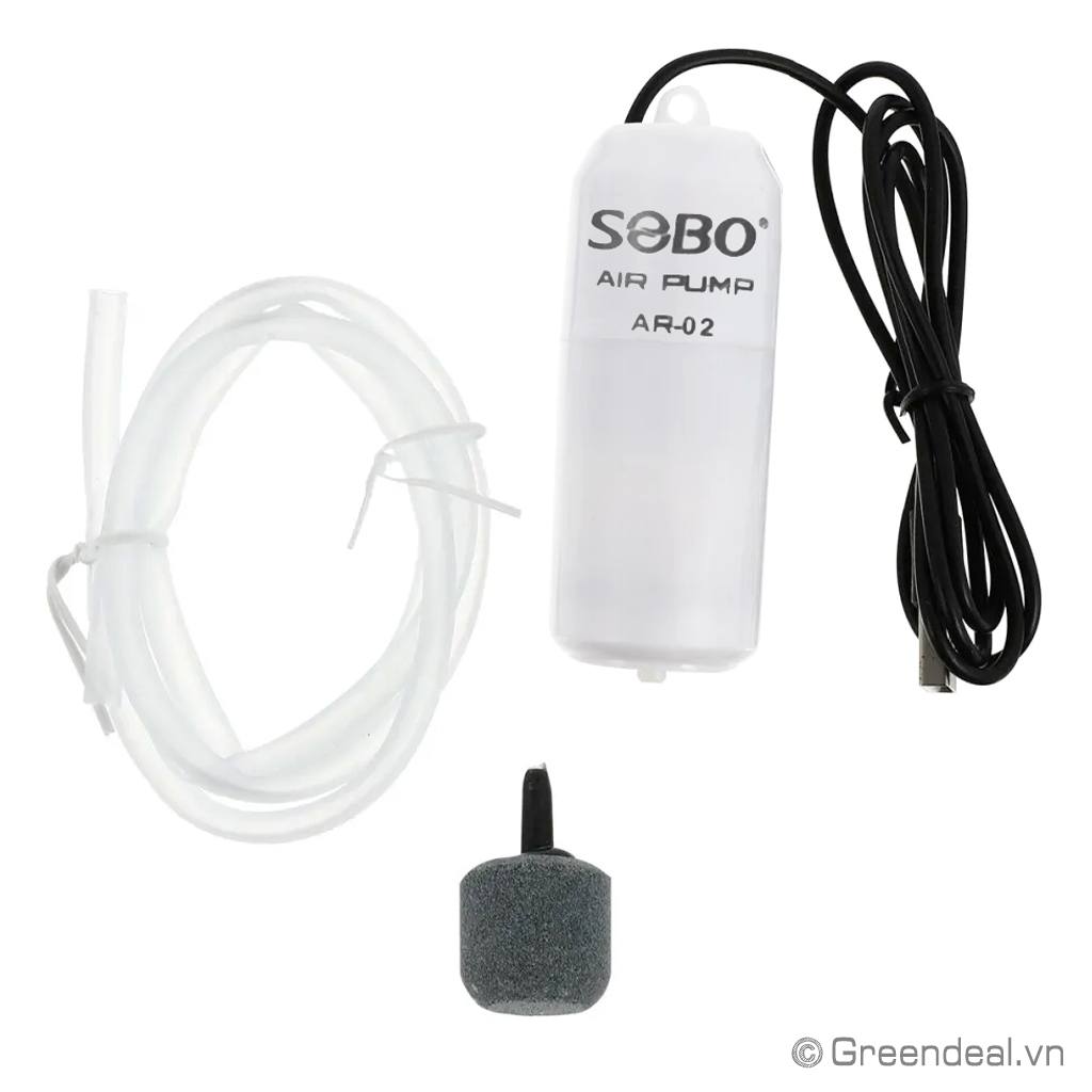 SOBO - Silent Air Pump (SB-1102)  Máy bơm sủi Oxy cho hồ cá thủy