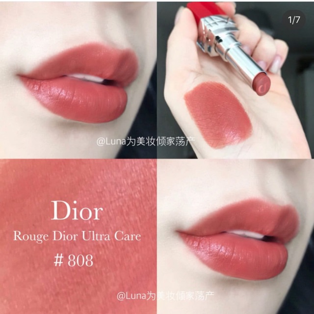 Review son kem Dior 808 Caress  mỹ nhân dòng Ultra Care Liquid   websosanhvn