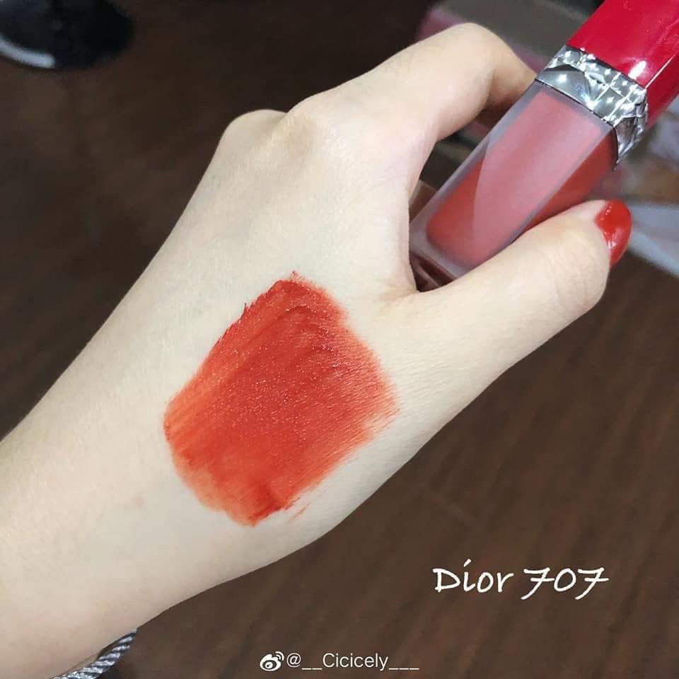 Son Dior Ultra Rouge 707 Vỏ Đỏ  Màu Cam Cháy  KYOVN