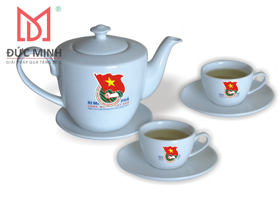 Quà Tặng Đại Hội Đảng - Quà Tặng Ấm Chén Gốm Sứ