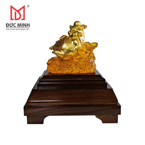 Tượng Heo Tài Lộc mạ vàng 3306