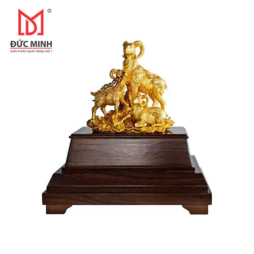 Tượng Tam dương khai thái mạ vàng 3308