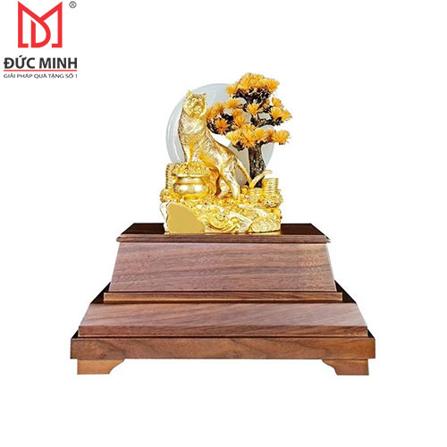 Tượng Hổ thịnh vượng mạ vàng 3314