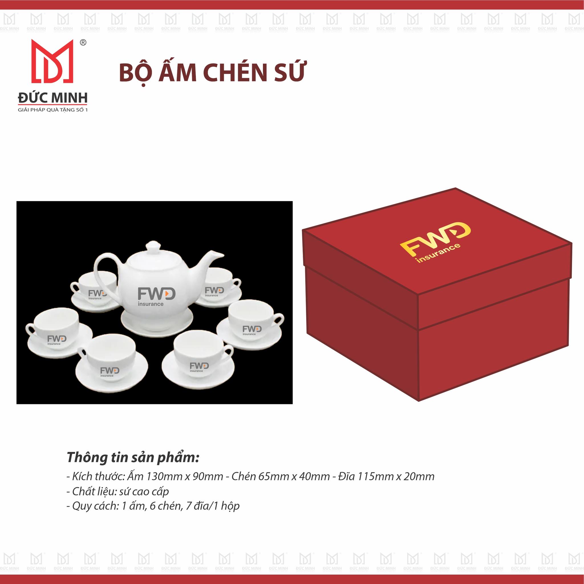 Bộ ấm chén sứ 4