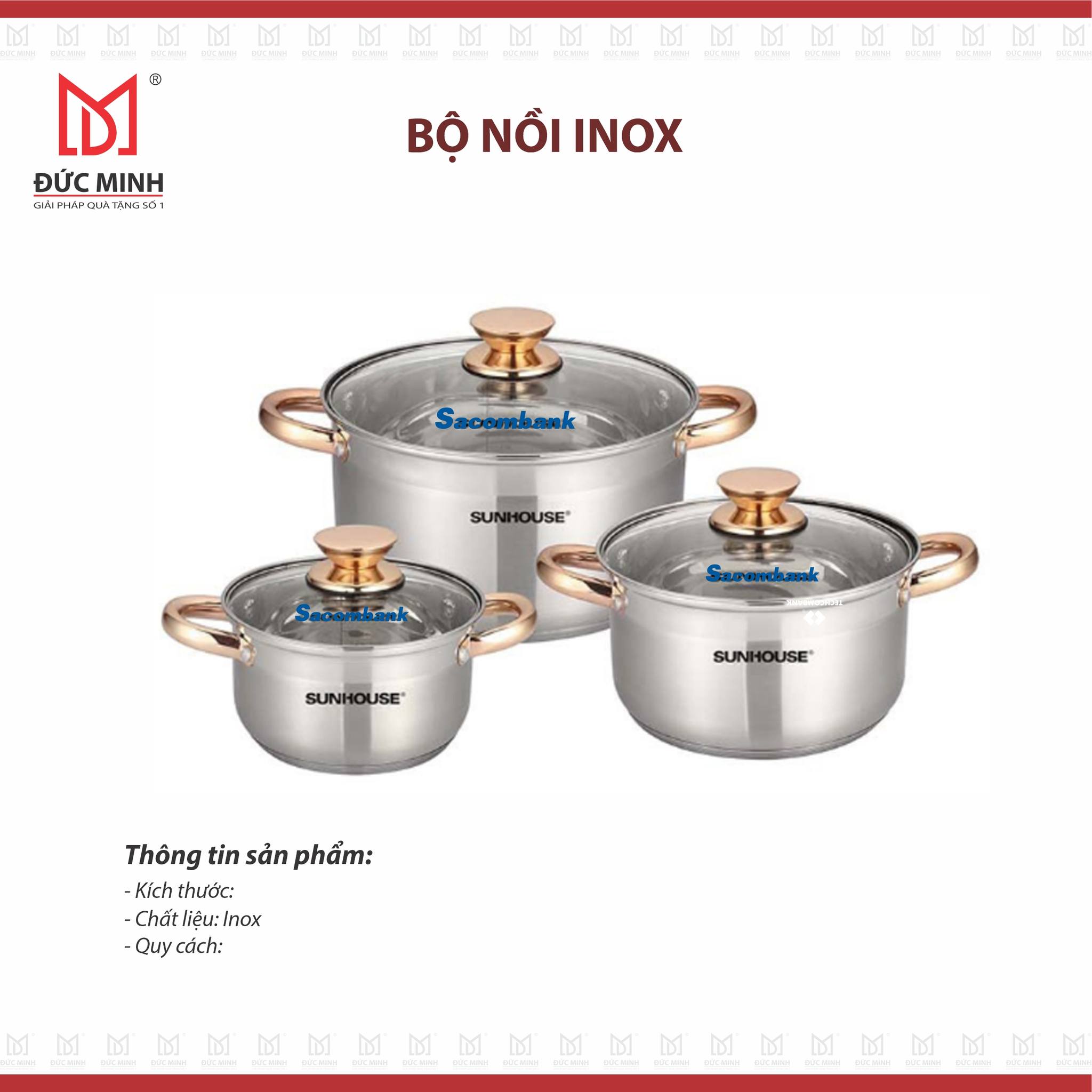 Bộ nồi inox