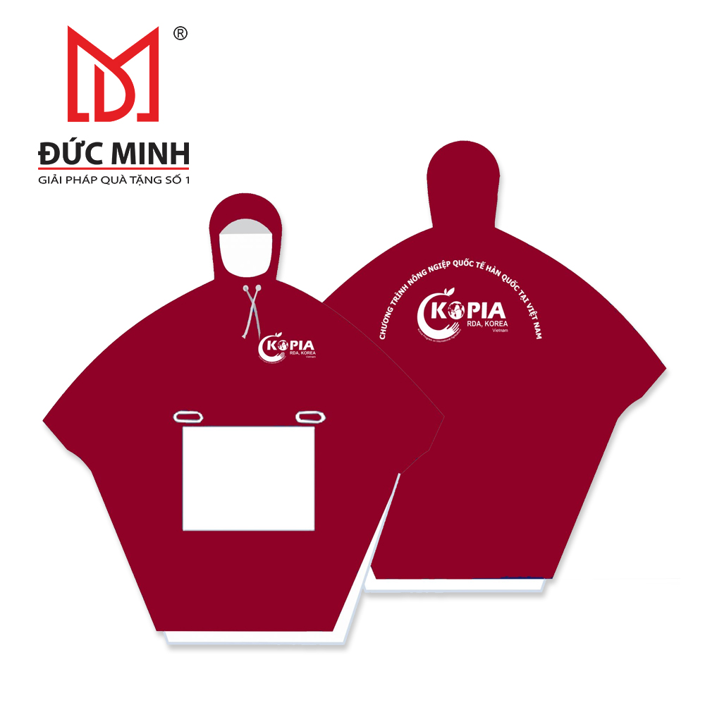 Quà tặng áo mưa in logo