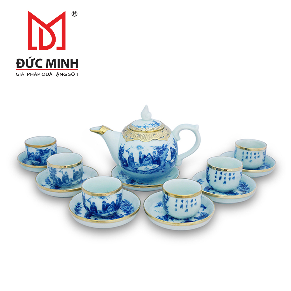 Bộ Ấm Chén Sứ Bát Tràng 2905
