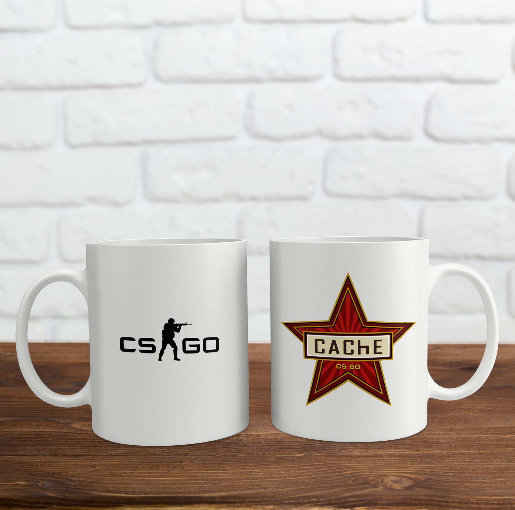 Cốc sứ in logo game Counter-Strike: Global Offensive (CSGO)