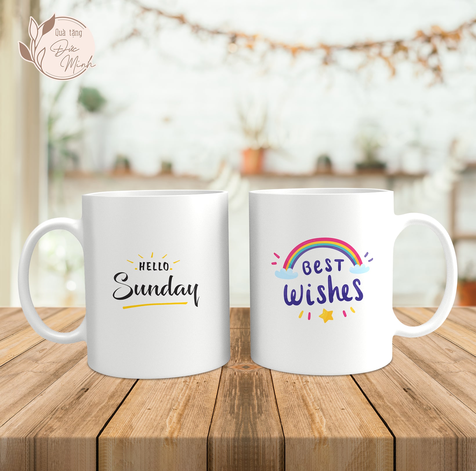 Cốc sứ in chữ các ngày trong tuần