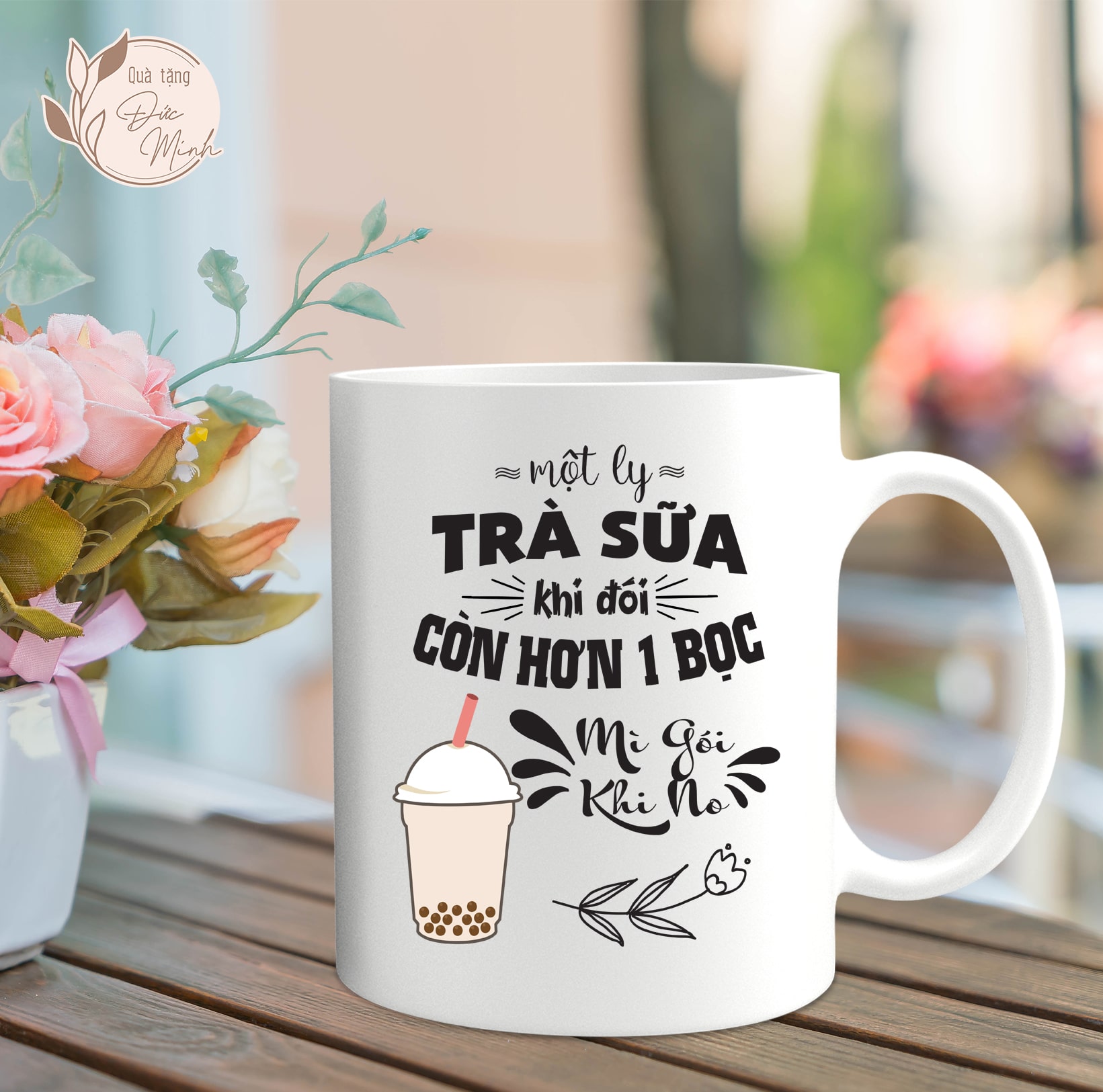Cốc sứ in câu nói tăng động lực bản thân