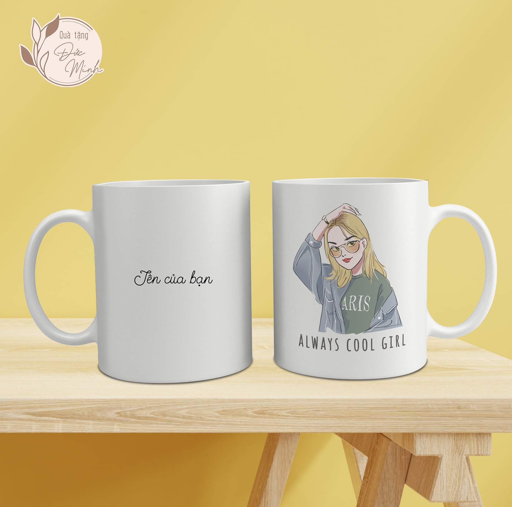 Cốc sứ in theo yêu cầu