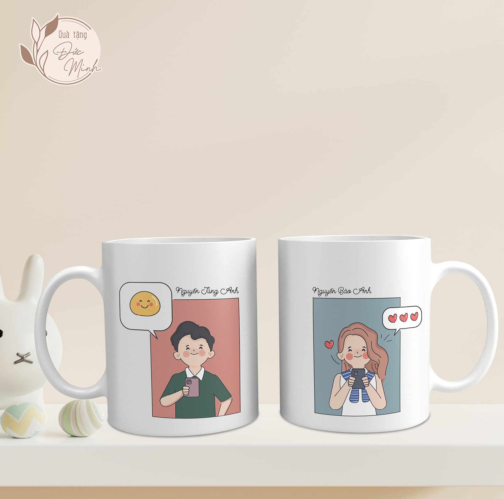 Cốc sứ dành cho cặp đôi