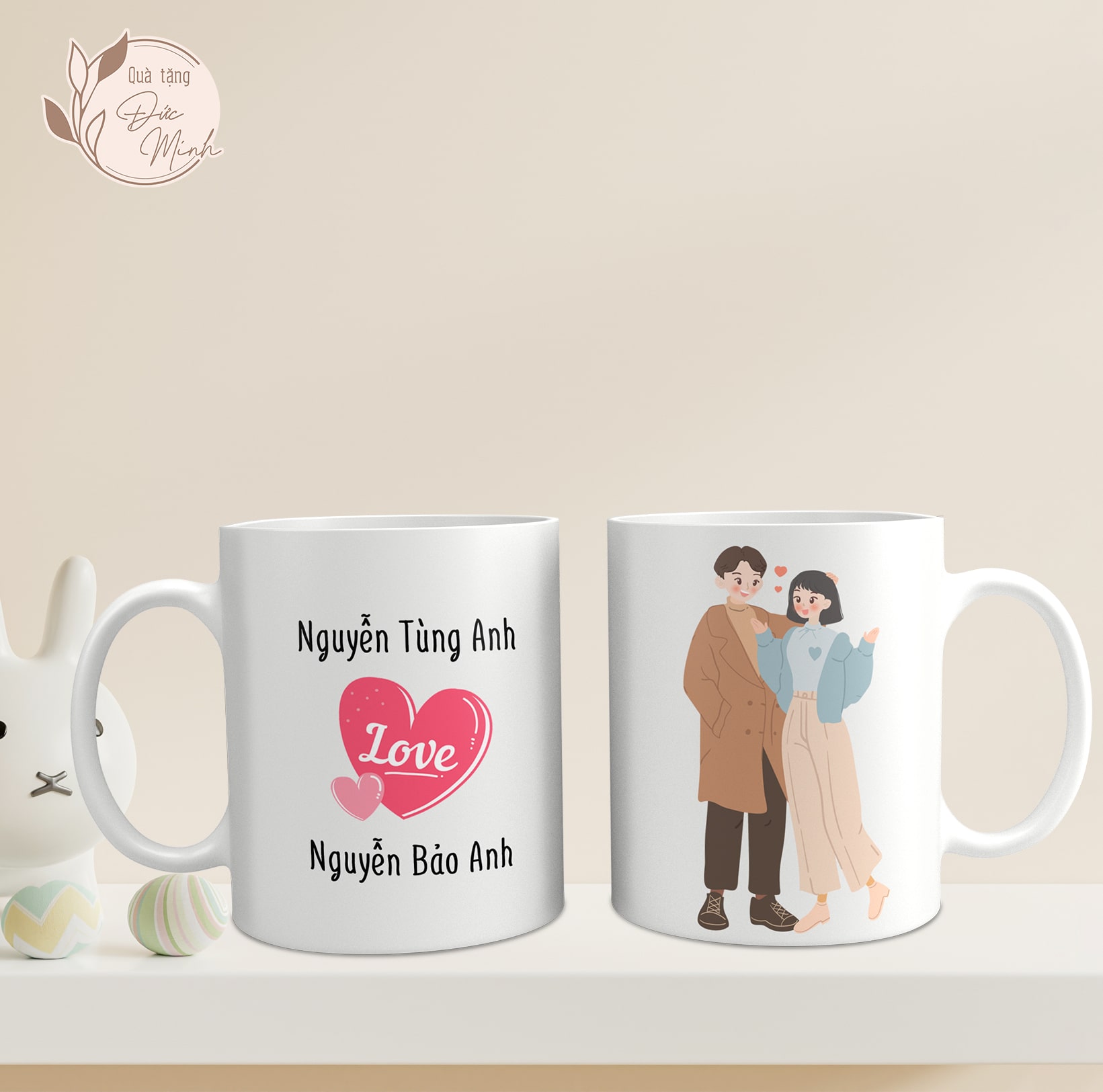 Cốc sứ dành cho cặp đôi