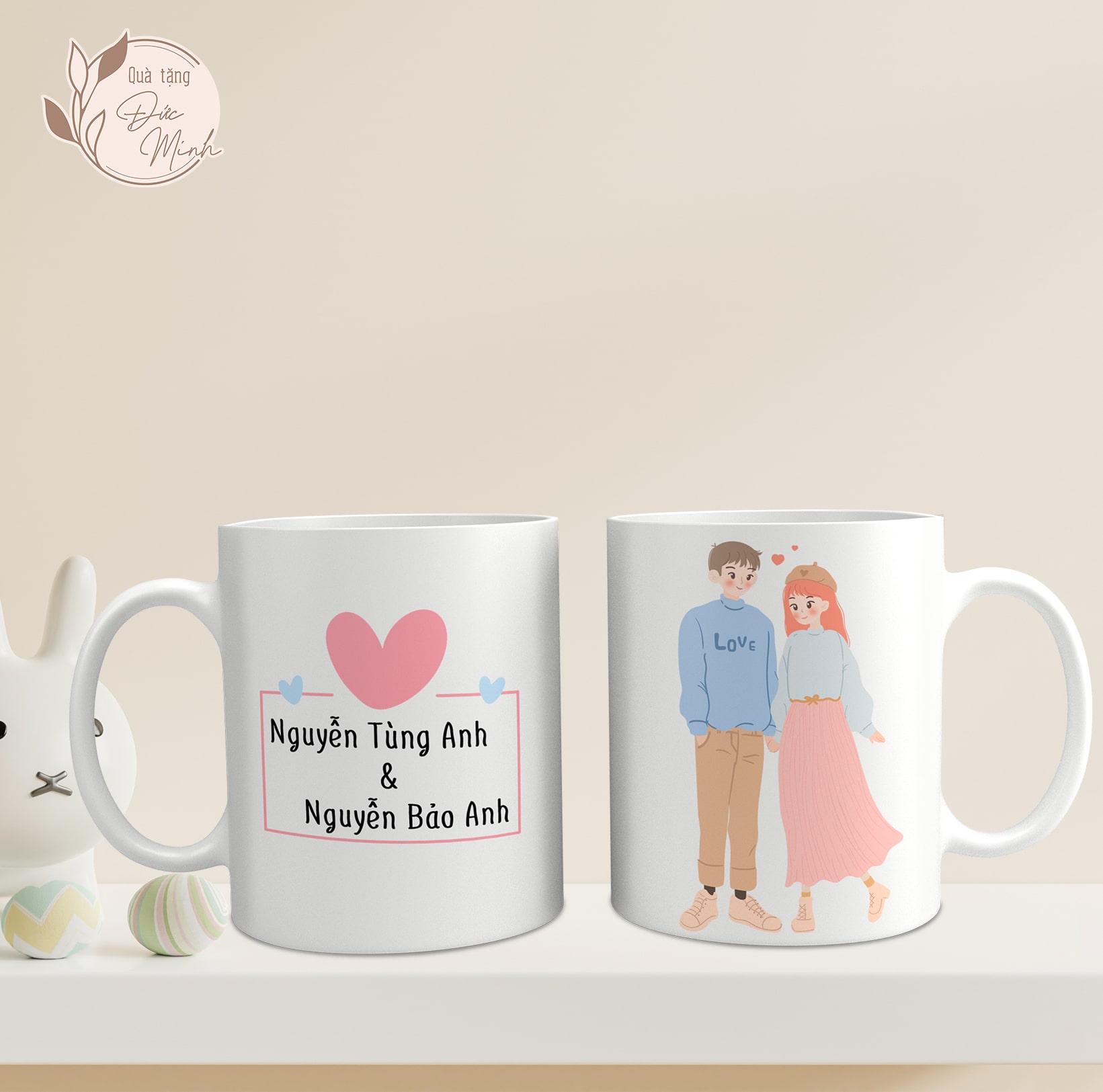 Cốc sứ dành cho cặp đôi