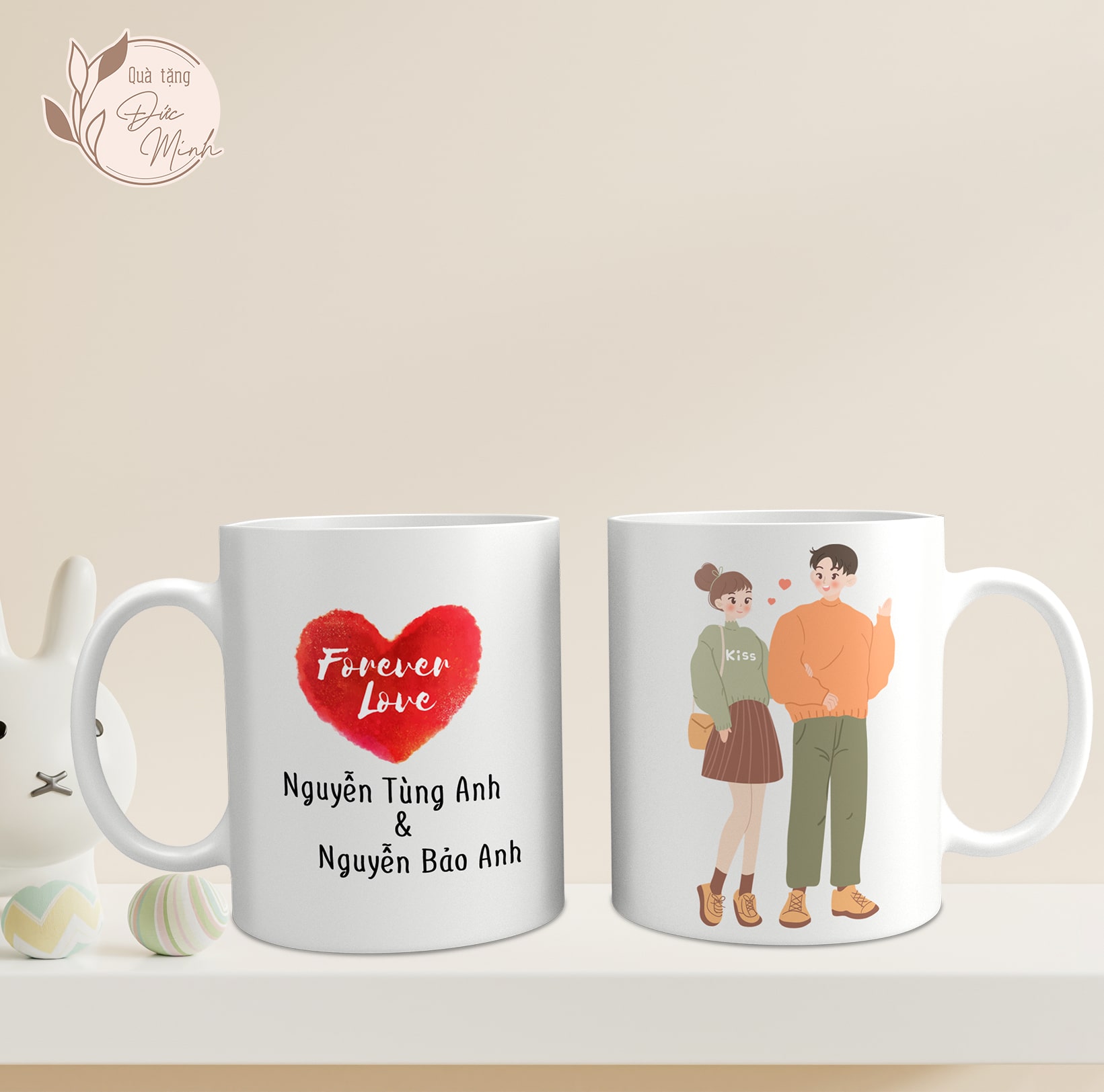 Cốc sứ dành cho cặp đôi