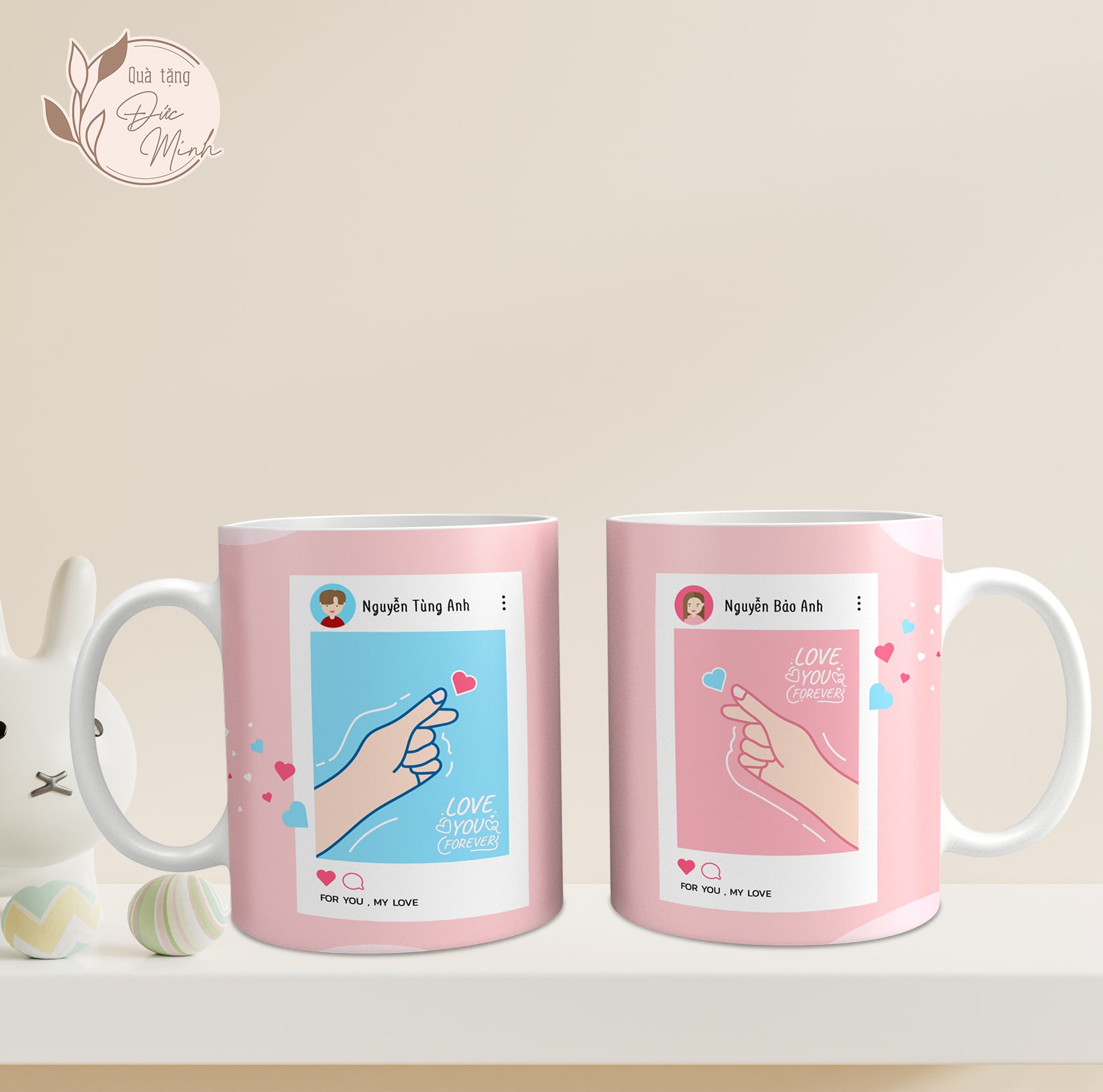 Cốc sứ dành cho cặp đôi