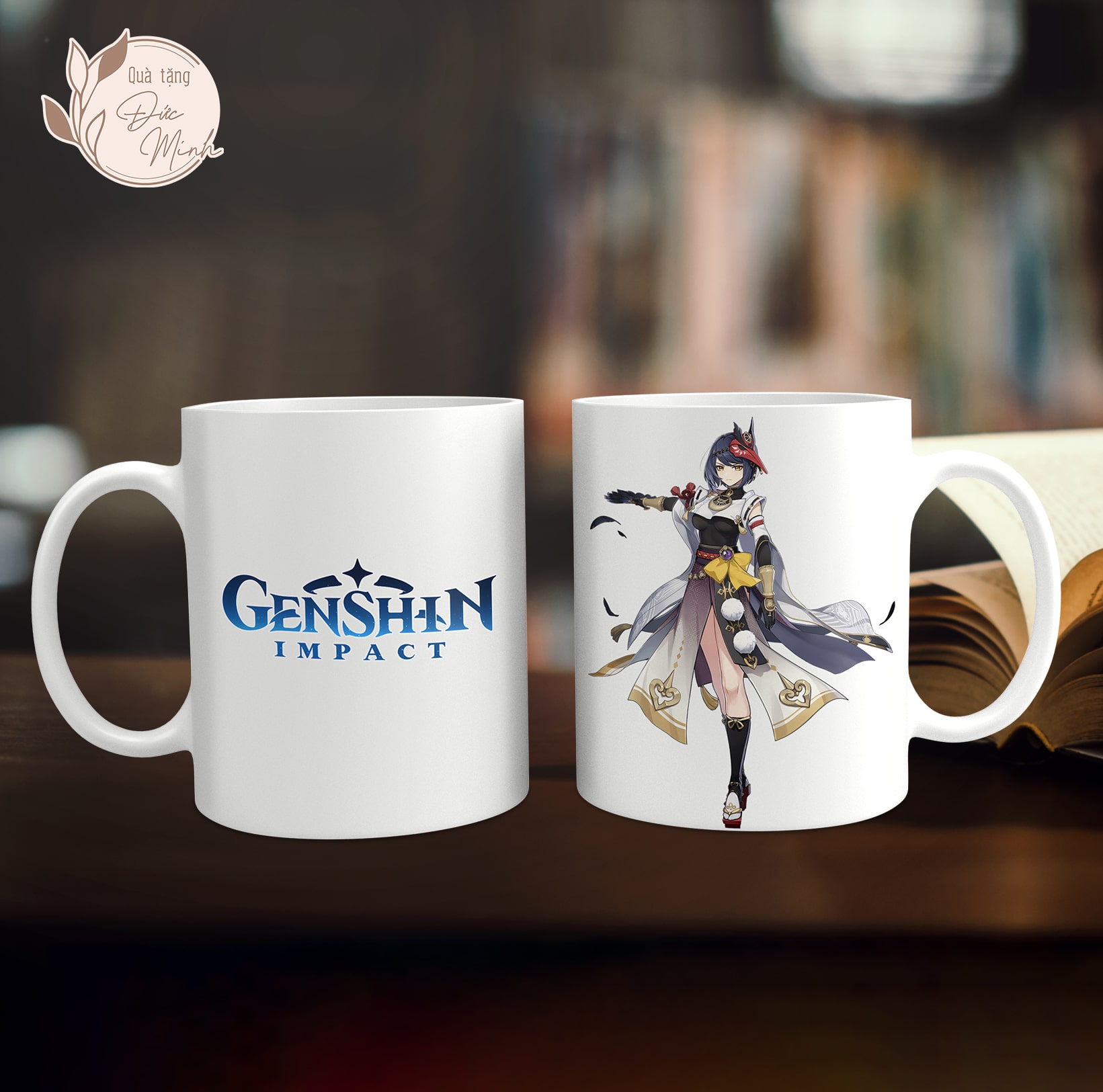 Cốc sứ in hình nhân vật game Genshin Impact