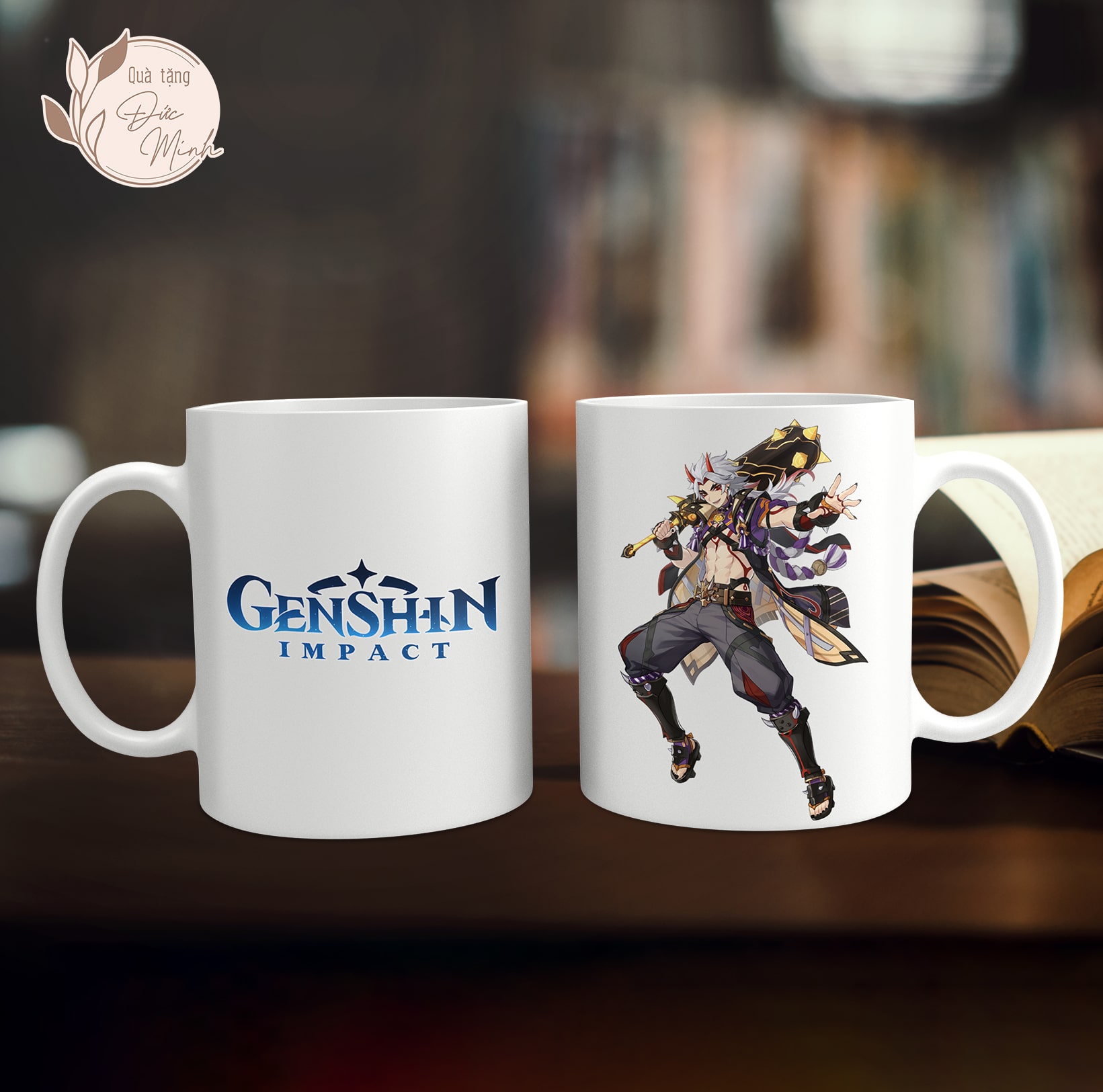 Cốc sứ in hình nhân vật game Genshin Impact