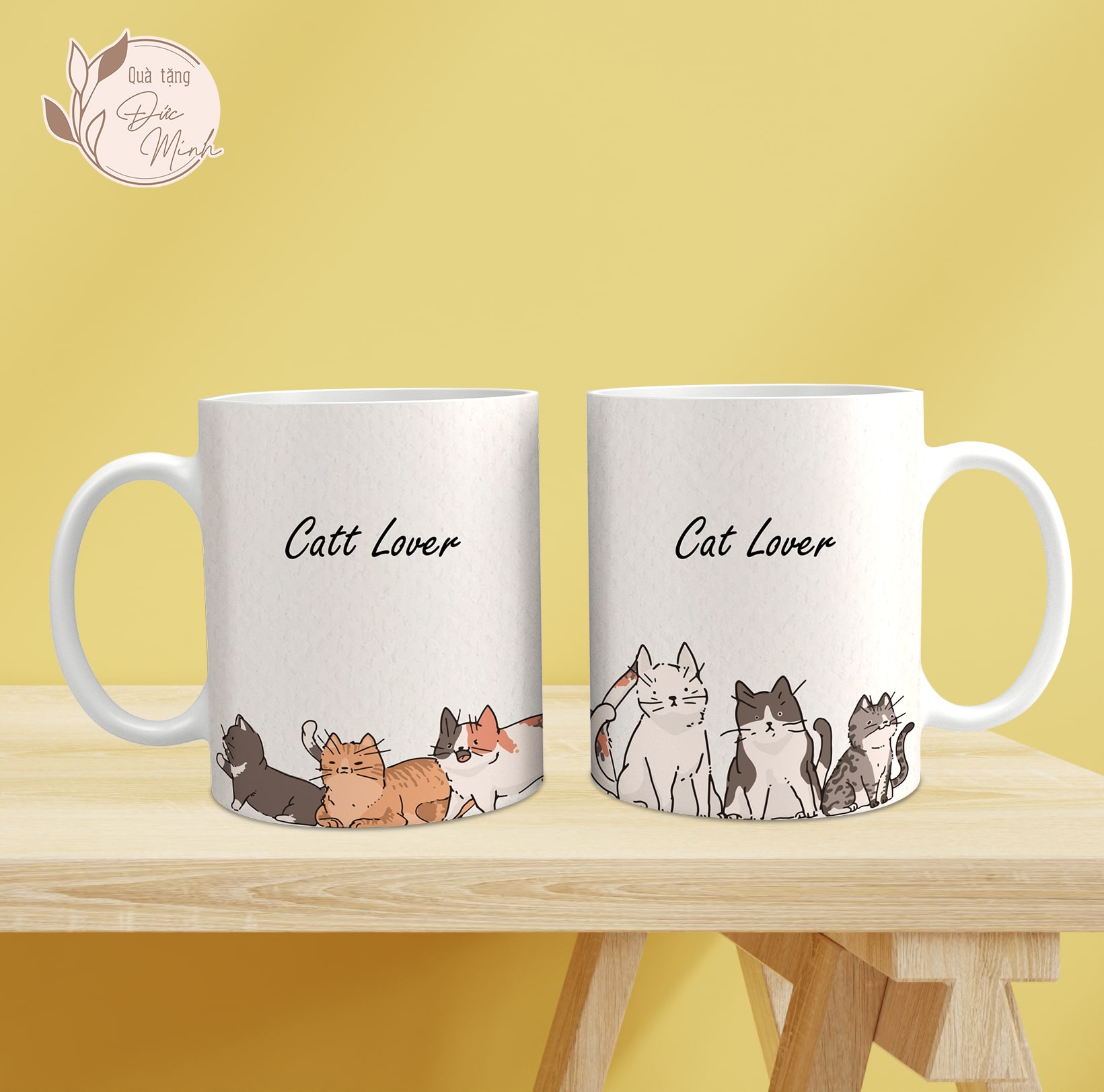 Cốc sứ in hình mèo đáng yêu