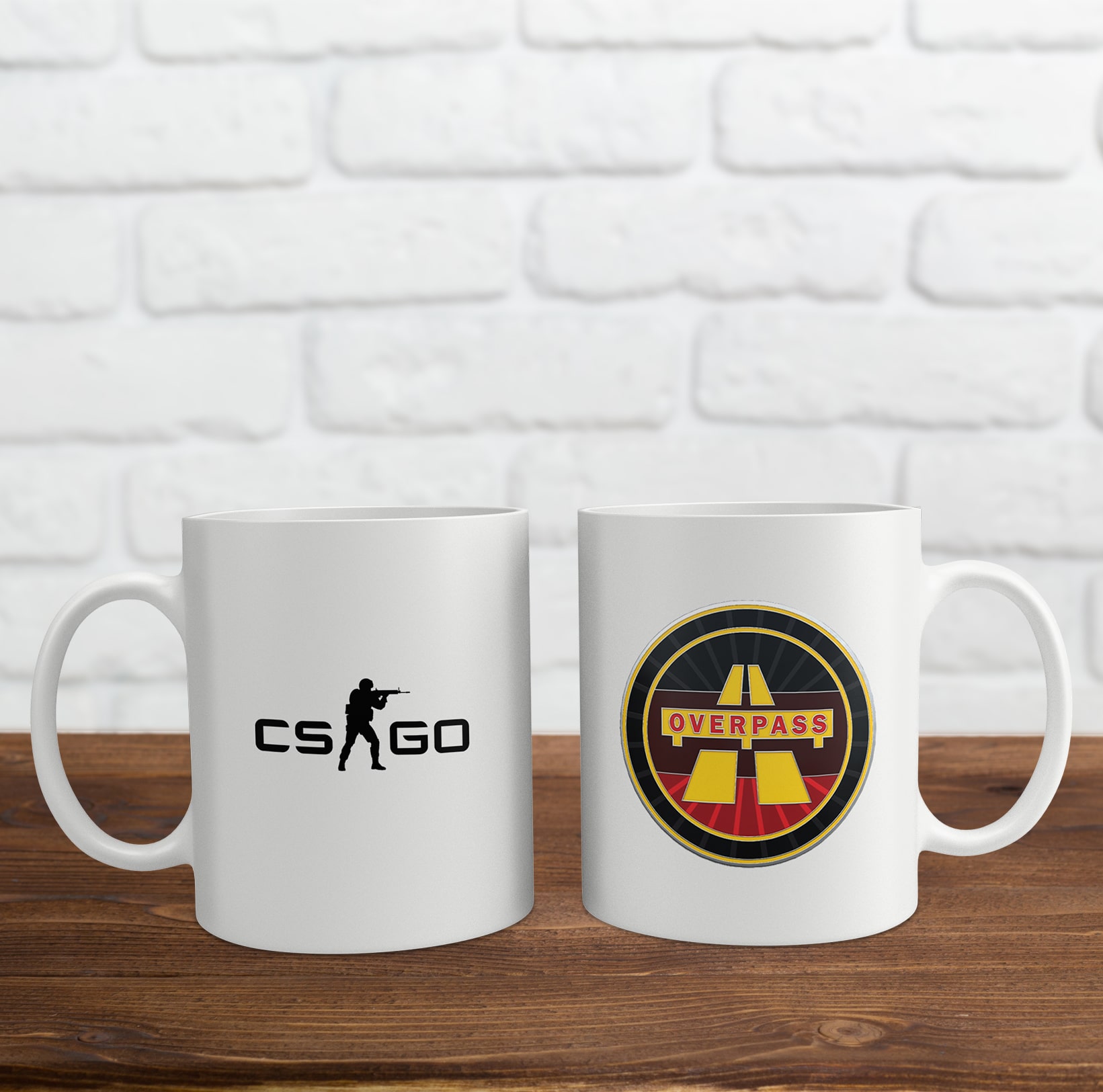 Cốc sứ in logo game Counter-Strike: Global Offensive (CSGO)