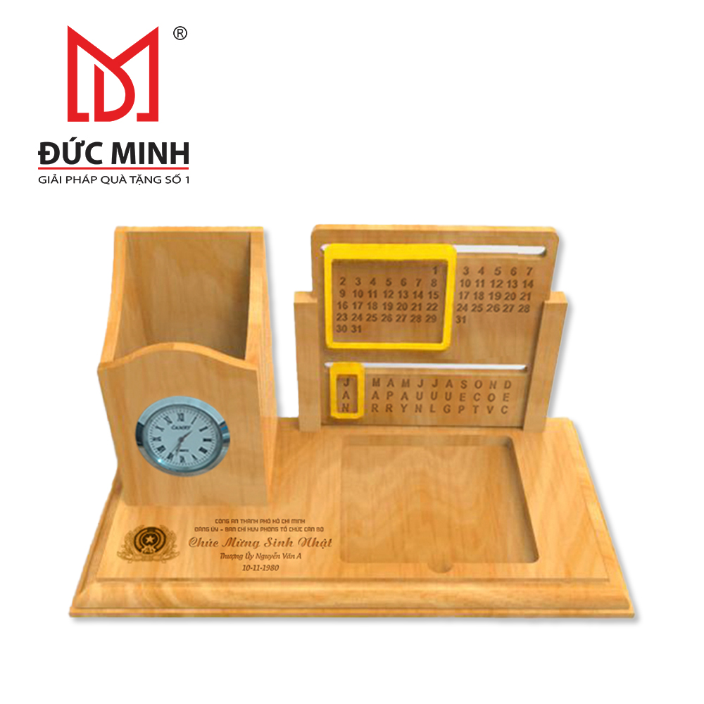 Quà tặng ống bút gỗ 4401