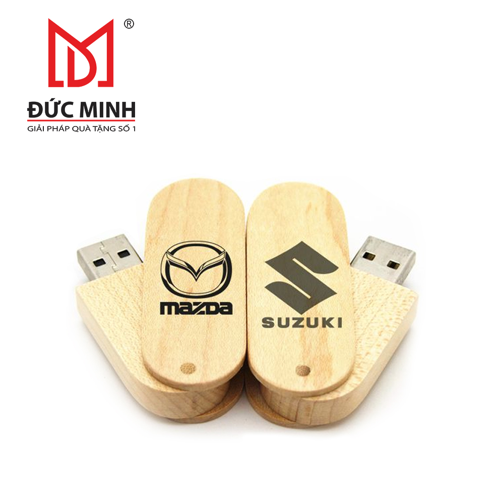 Quà tặng USB vỏ gỗ 3820