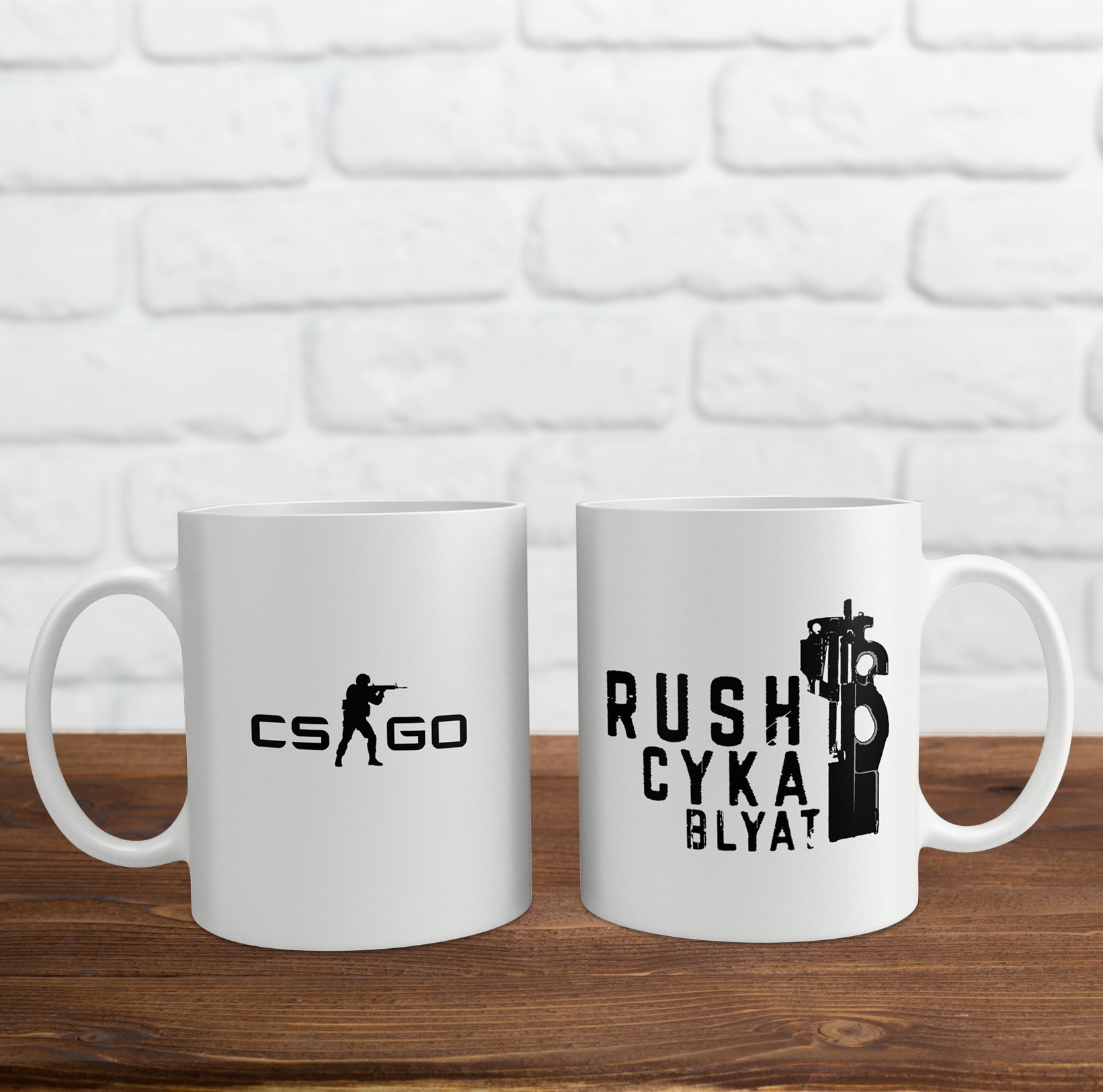 Cốc sứ in logo game Counter-Strike: Global Offensive (CSGO)