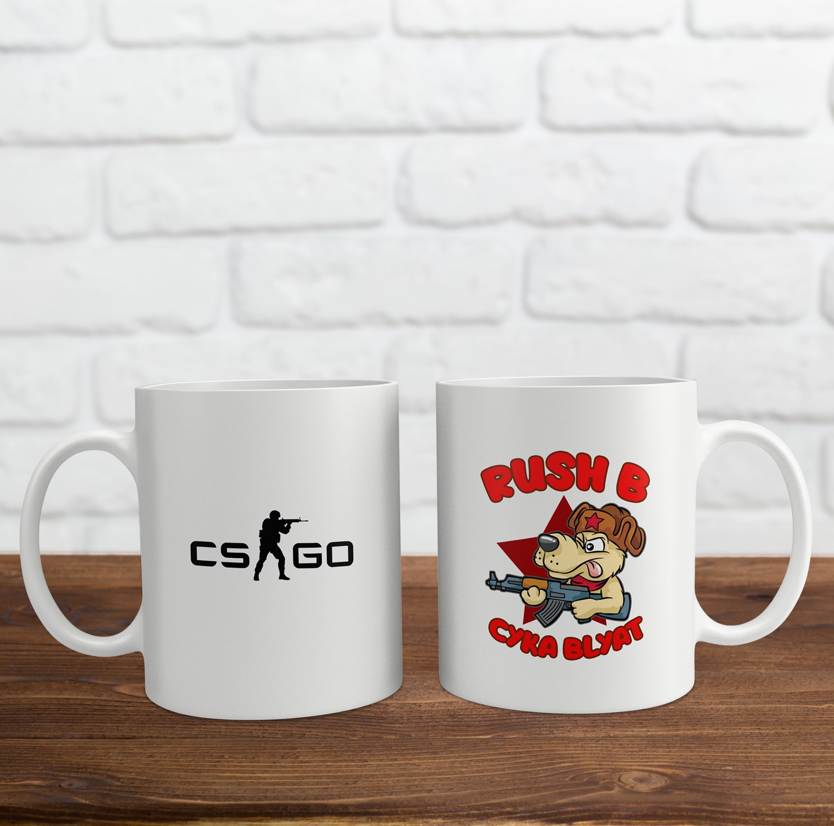 Cốc sứ in logo game Counter-Strike: Global Offensive (CSGO)