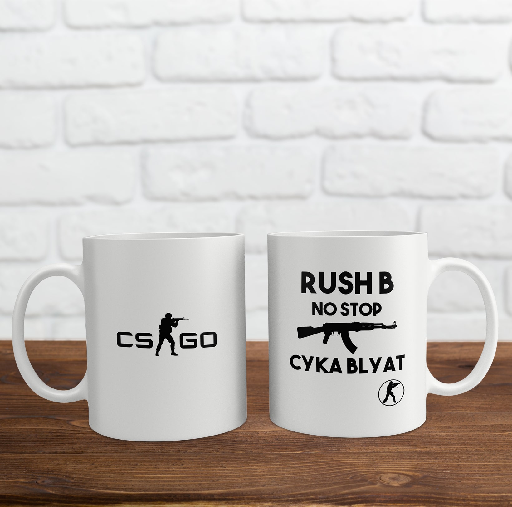 Cốc sứ in logo game Counter-Strike: Global Offensive (CSGO)