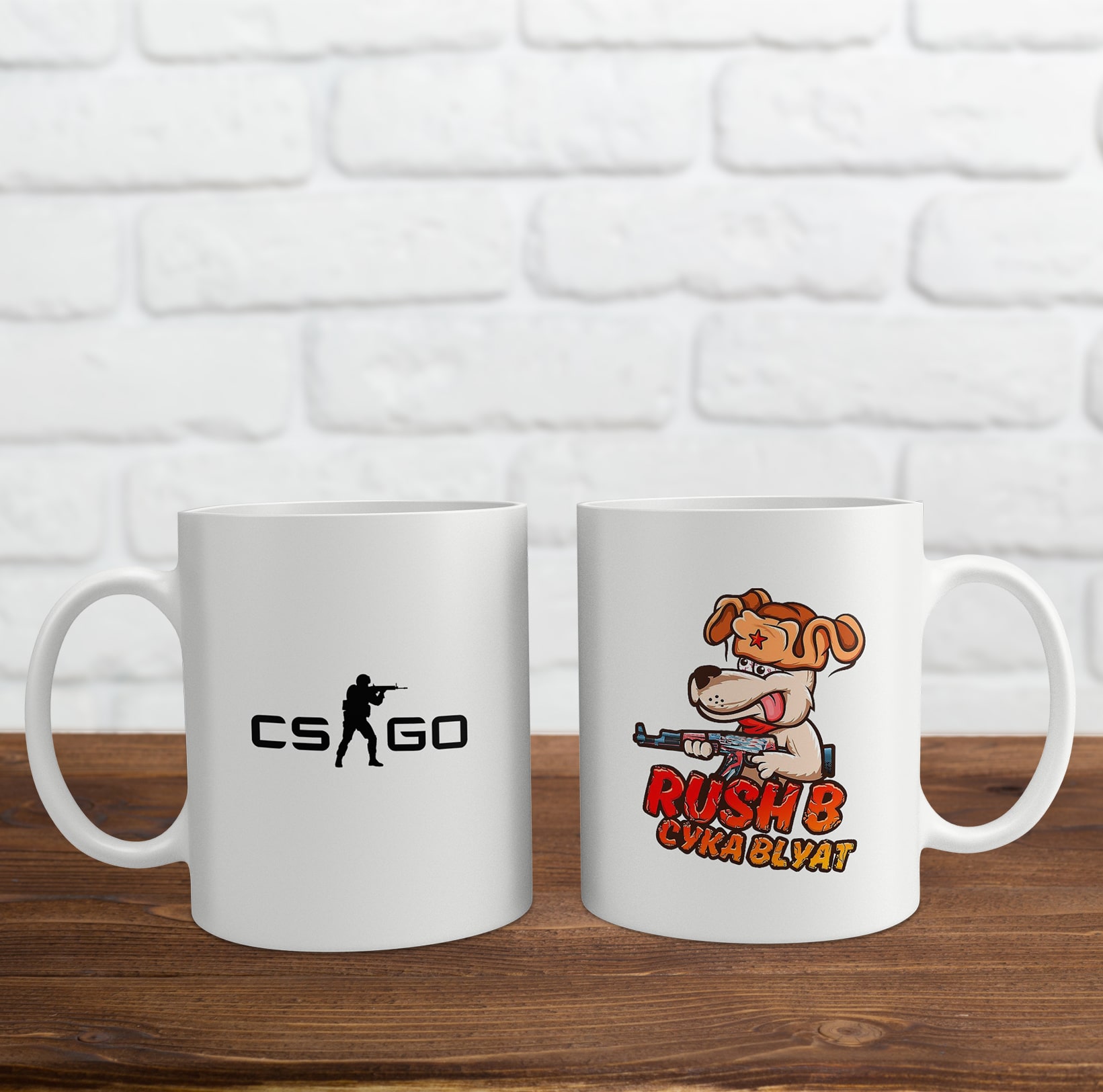 Cốc sứ in logo game Counter-Strike: Global Offensive (CSGO)