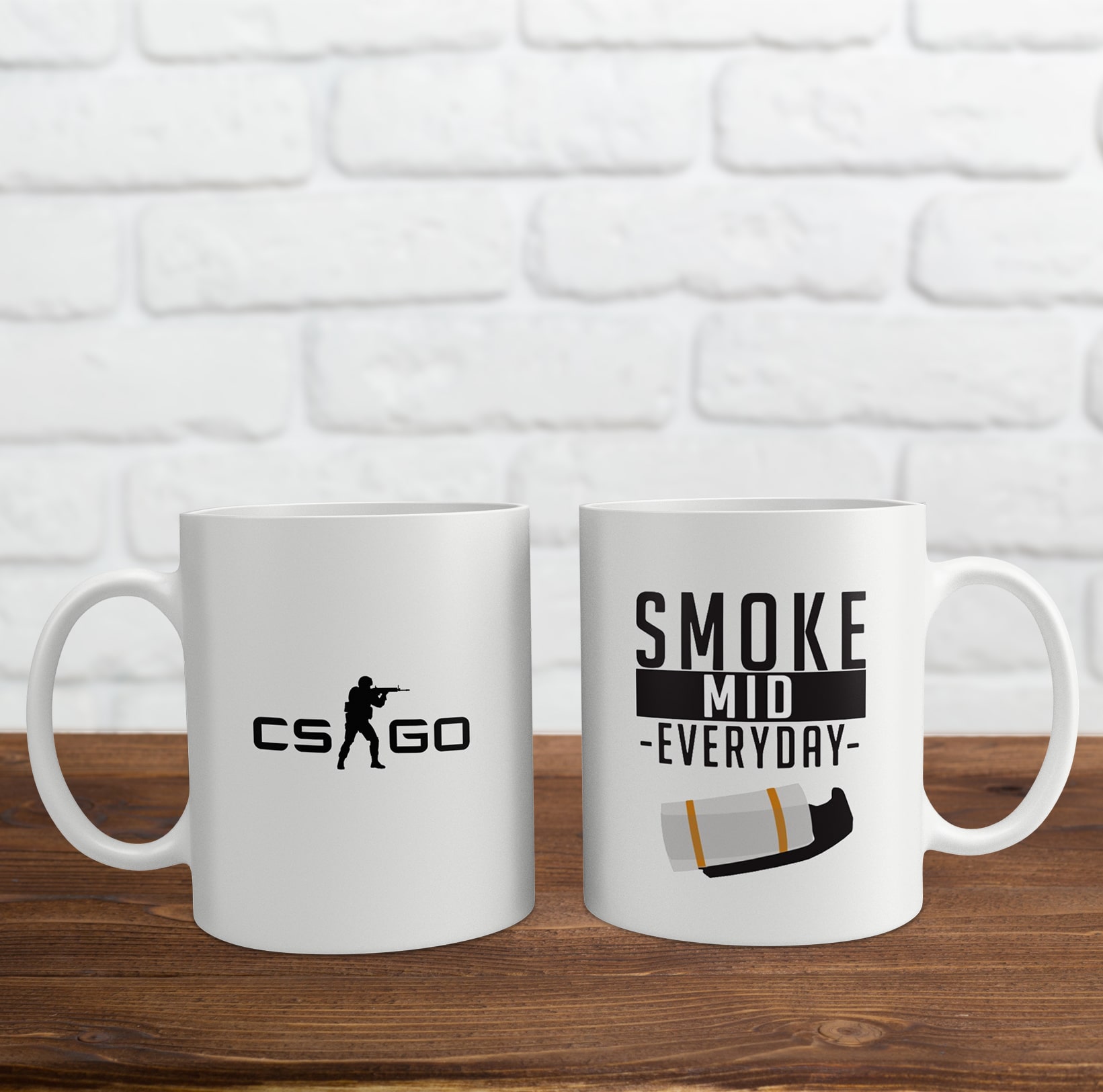 Cốc sứ in logo game Counter-Strike: Global Offensive (CSGO)