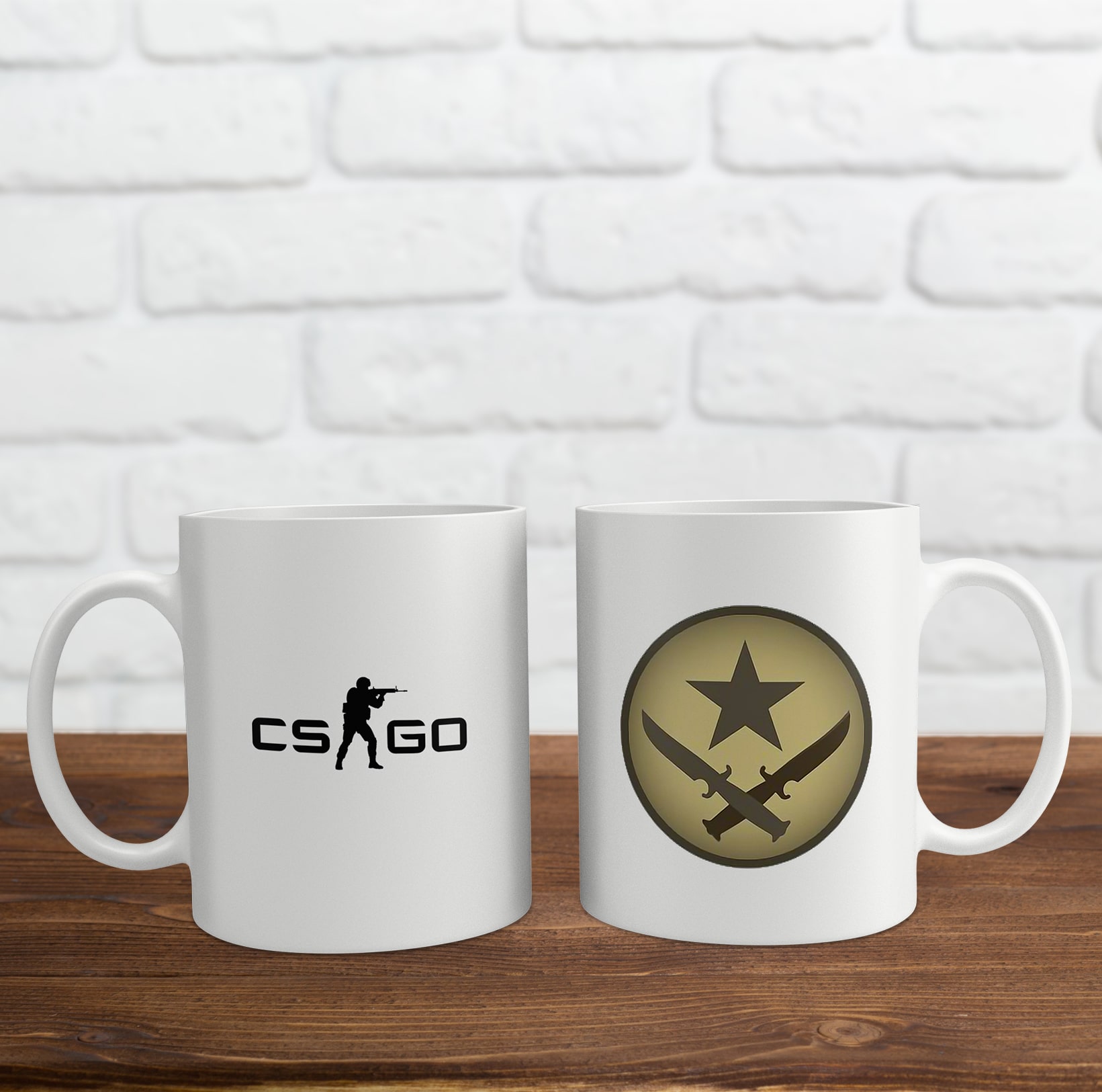 Cốc sứ in logo game Counter-Strike: Global Offensive (CSGO)