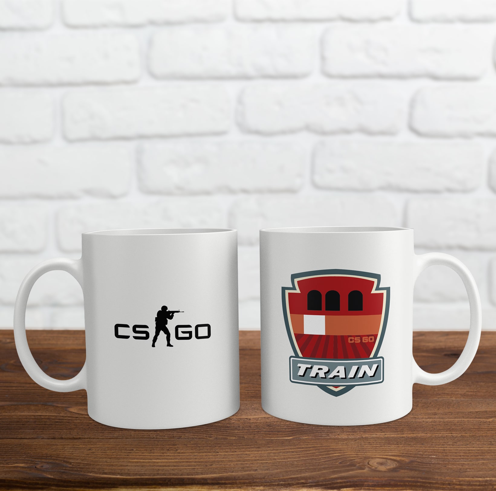 Cốc sứ in logo game Counter-Strike: Global Offensive (CSGO)