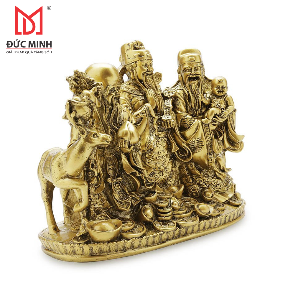 Tượng 3 ông Phúc, Lộc, Thọ cao 22cm