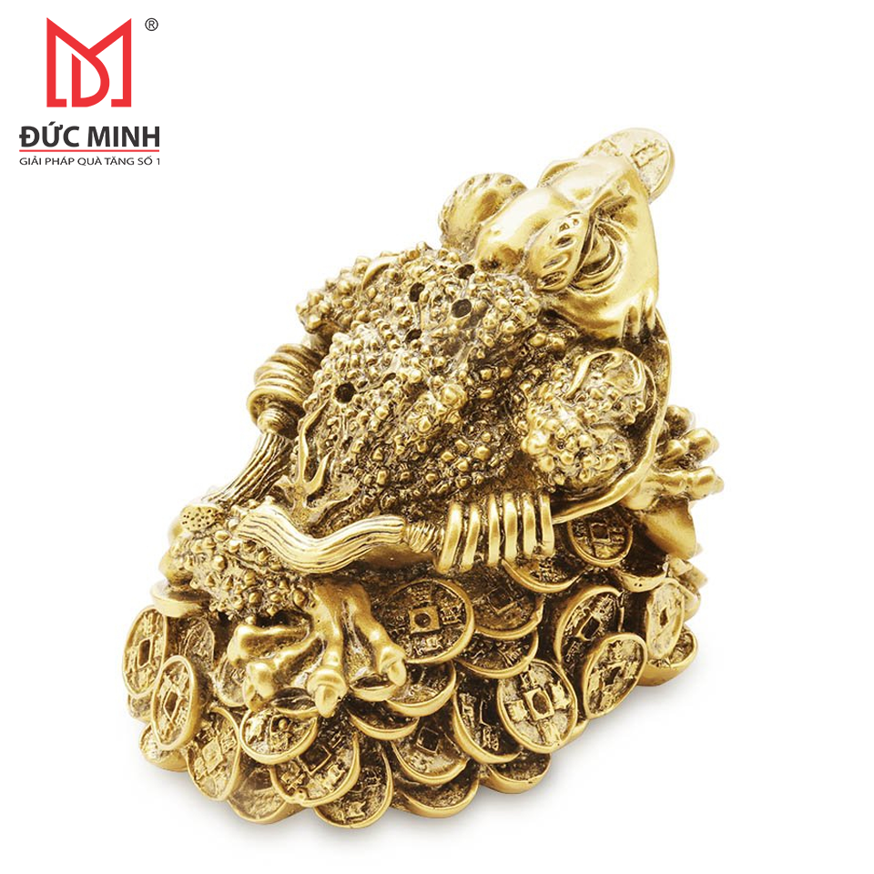 Tượng cóc ngậm tiền cao 13cm
