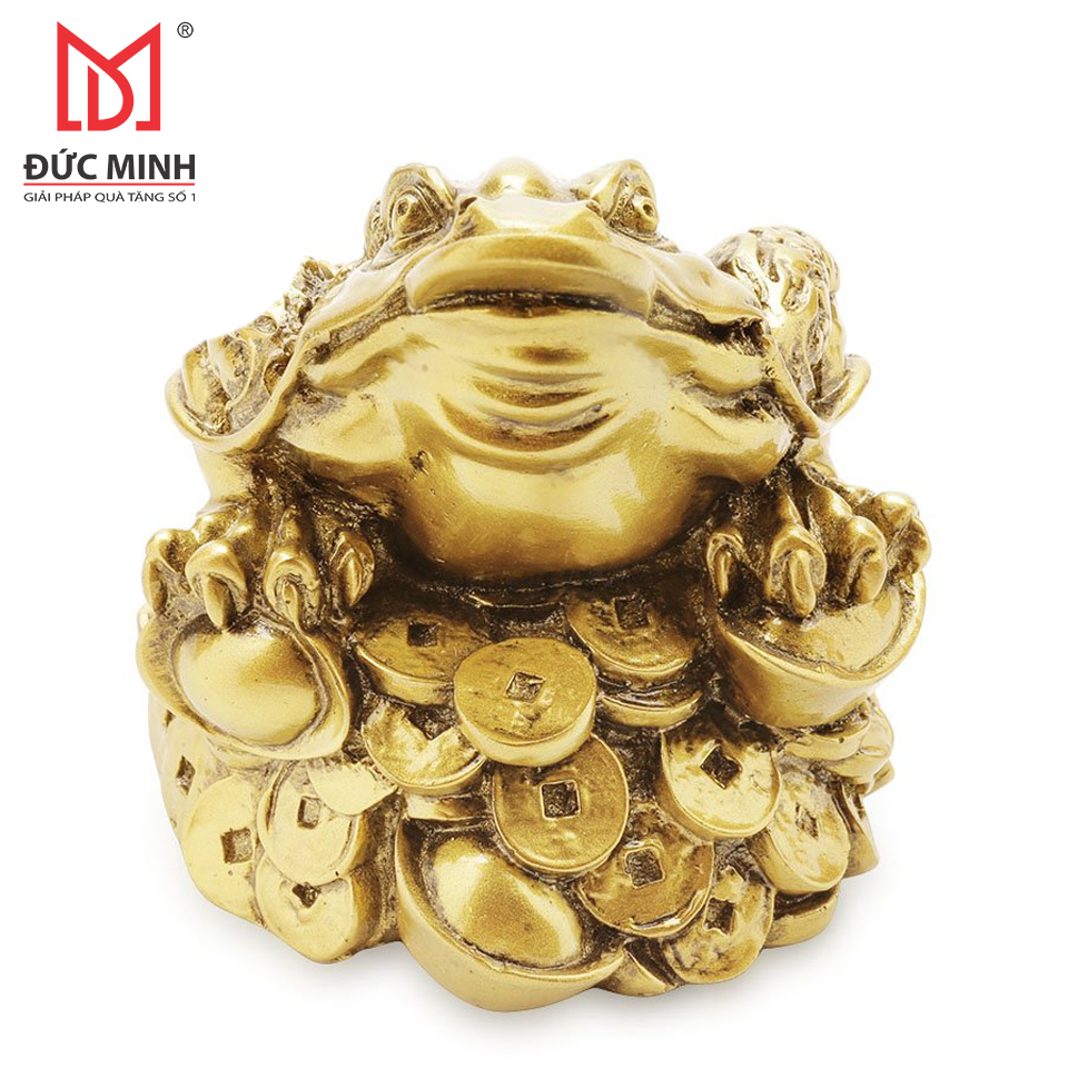 Tượng cóc ngậm tiền cao 13cm