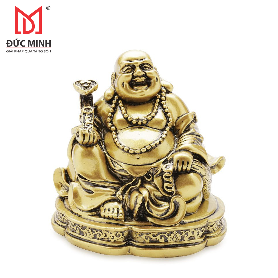 Tượng Phật Di Lặc cầm gậy như ý