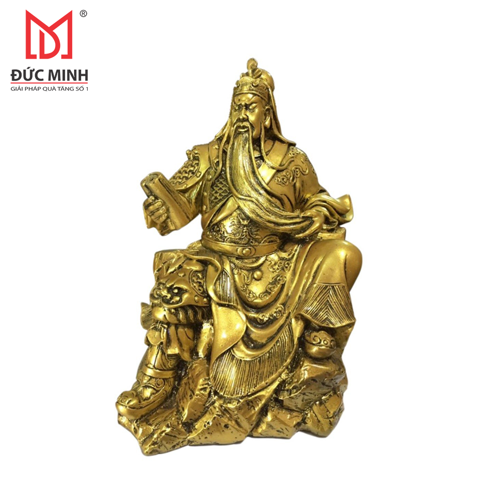 Tượng Quan Công ngồi đọc sách