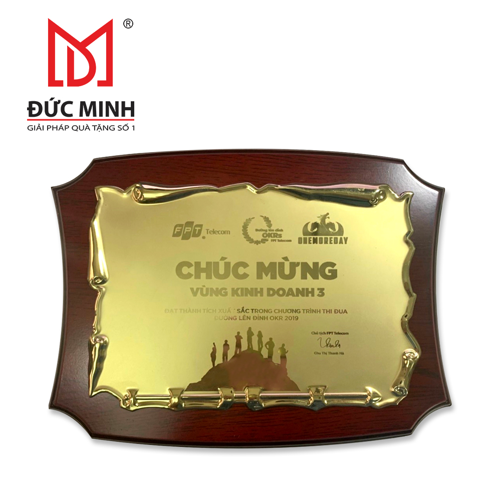 Bảng Vinh Danh Gỗ Đồng 2709