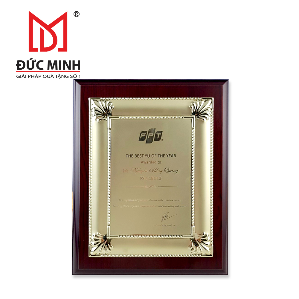 Bảng Vinh Danh Gỗ Đồng 2701